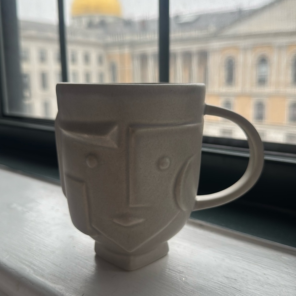 Utopia two-faced modern mug Mug by Jonathan Adler